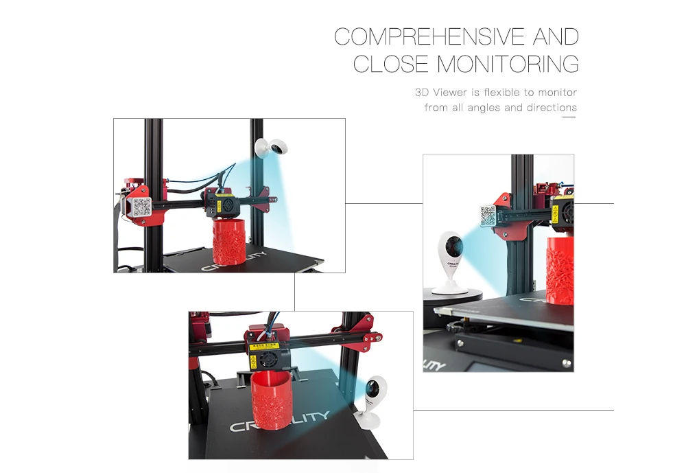 Creality 3D зритель HD камера для принтера монитор дистанционного управления/инфракрасное ночное видение/интеллектуальное взаимодействие