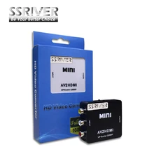 Ssriver RCA для HDMI AV к HDMI 1080 P AV2HDMI Мини AV к HDMI конвертер преобразователь сигнала для ТВ, vhs видеомагнитофон, DVD записи