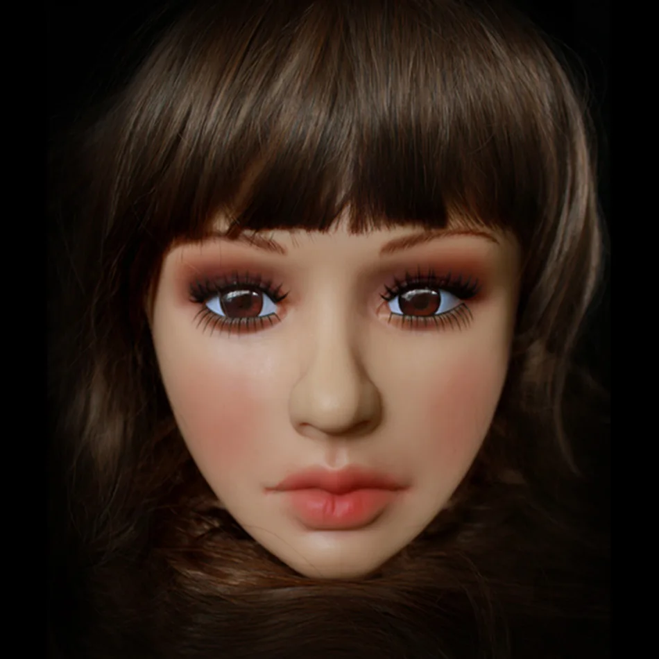 Музыкальная поэтесса силиконовая маска Реалистичная Женская кожа лицо Хэллоуин танцевальный маскарадный головной убор для трансвеститов Вечерние