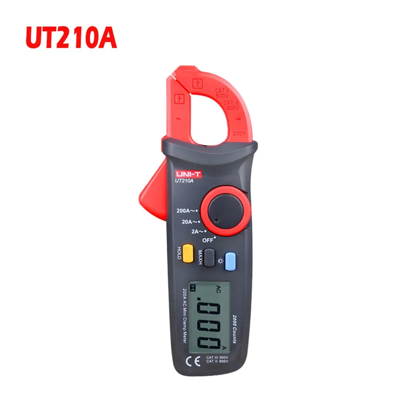 UT210A True RMS UNI-T UT210A/B/C/D/E мини мультиметр Цифровой мультиметр dc voltimetro amperimertro UNI T UT 210E dc зажим мультиметр - Цвет: UT210A