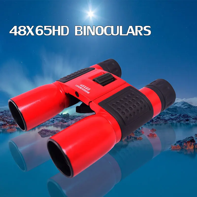 Hot 48x65 HD Binoculars HD MiNi Binocular Optical Zoom Mobile Telescope For Outdoor Observation Hunting Tools 