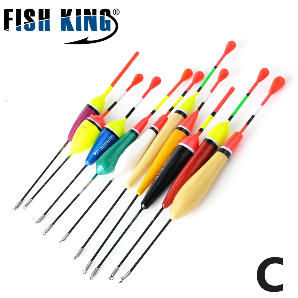 FISHKING 10 шт./лот рыбалка поплавок 7 видов стилей Mix Размер Разноцветные Карп Буй