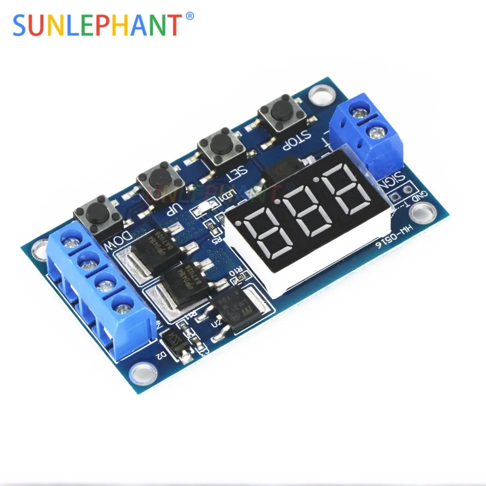 

Trigger Cycle Timer Delay Switch 12 24V Circuit Board Dual MOS Tube Control Module