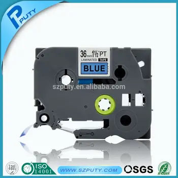 

10 packs 36mm TZe-561 Black on blue TZ-561 compatible label tapes for EZ label printers