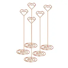 Горячая Распродажа, 10 шт., 8,6 дюймов, высокий держатель для карт, настольный держатель для карт, настольный держатель для карт, настольные подставки с сердечками, фото