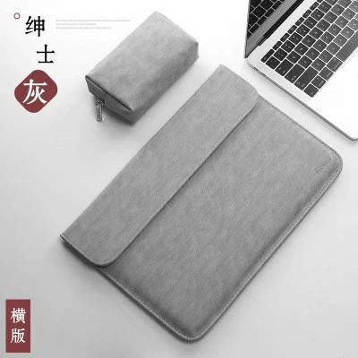 Матовая сумка для ноутбука из искусственной кожи для женщин и мужчин 11, 12, 14, 15, 15,6 Для Macbook Pro 13, чехол для Xiaomi Mi, чехол для ноутбука Air 12,5 13,3 - Цвет: velvet gray s1