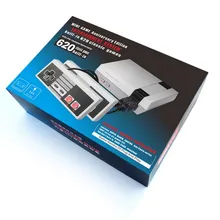 Мини Ретро Классическая видеоигра консоль встроенный 620 игр 8 бит PAL и NTSC семья ТВ Портативный игровой плеер двойные геймпады