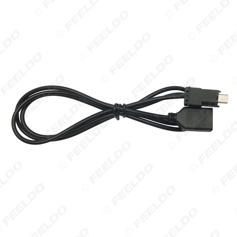 LEEWA 5 шт. автомобильное аудио радио с USB на Мини порт переключатель кабель адаптер