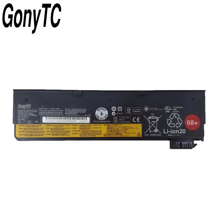 Gonytc 10 8 V/11 22 v 72wh X240 новый оригинальный Батарея для lenovo ThinkPad T440S T440 S440 S540 45N1125 45n1134