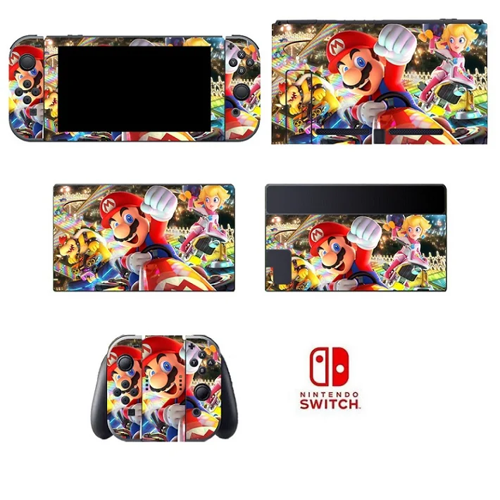 Супер MARI0 Kart виниловая наклейка защитная для Kind Switch skins наклейка s NS консоль nindoswitch - Цвет: Switch-401