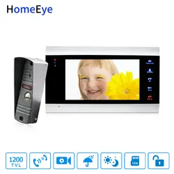 HomeEye 7 ''видео видеопереговорное устройство 1200TVL IP65 Водонепроницаемый обнаружения движения multi-языки OSD меню нажатием кнопки Экран