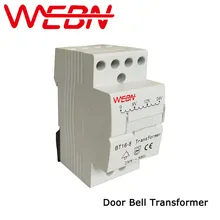 BT16-8 дверной звонок трансформатор Номинальная Напряжение 230/240VAC 50/60Hz IP20(Сертификация CE