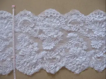

Fashion Flower French Style Lace Trim, Embroidered Venise Lace Trim for Wedding Decoration Craft