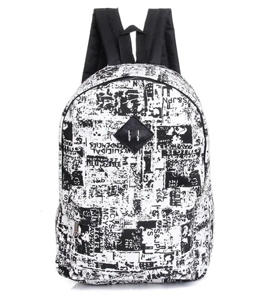 Buy 2016 new fashion canvas graffiti backpack