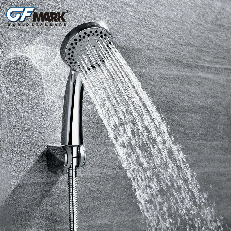 GFmark настенный смеситель для ванной комнаты с длинным Изливом ванны ручным душем