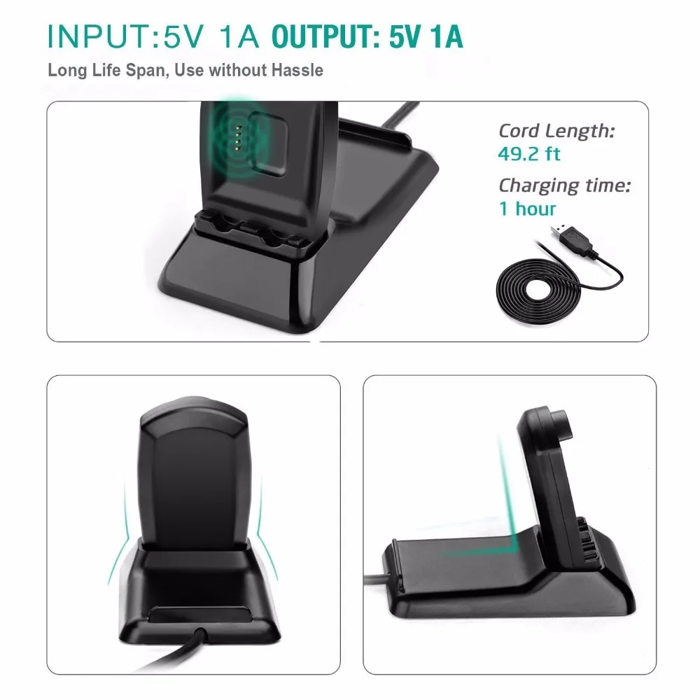 Ktab Fitbit Blaze зарядное устройство Подставка для зарядки док станция аксессуары с