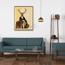 1*40*50 см с рисунком оленя серии маслом без рамки Цифровая живопись маслом Современный домашний декор, аксессуары