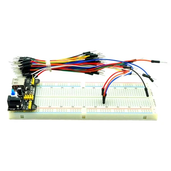

Raspberry P{i 3 MB-102 Points Solderless Prototype Bread board kit + Breadboard Power Module + 65 Flexible Jumper Wires Cable
