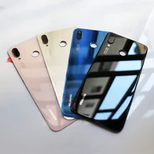 Оригинальное 3D стекло для huawei P20 lite Задняя стеклянная панель крышка батареи задняя дверь Корпус Замена Nova 3e задняя крышка+ клей