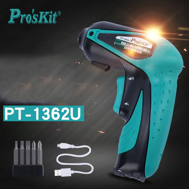 PT 1362U USB литий ионная аккумуляторная электрическая отвертка электроинструменты