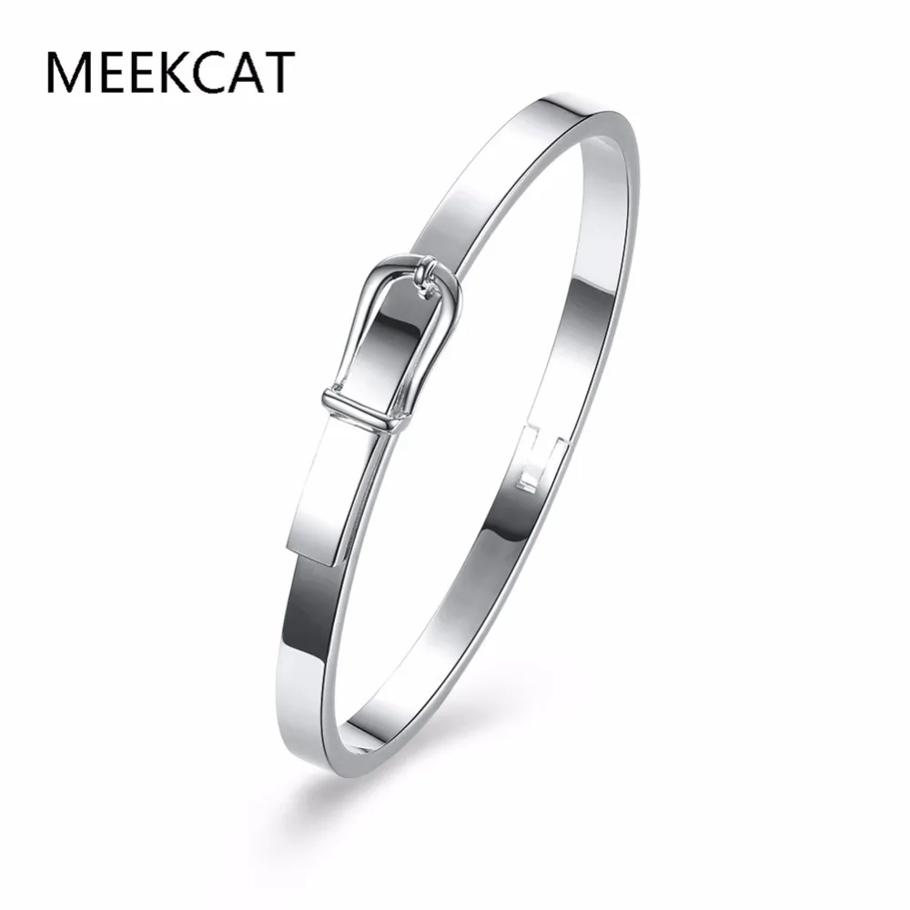 

Promotion Punk Horse shoe Belt Buckle Cuff Bangles Openable Charm Bracelets Silver Color Women Men Famous Jewelry