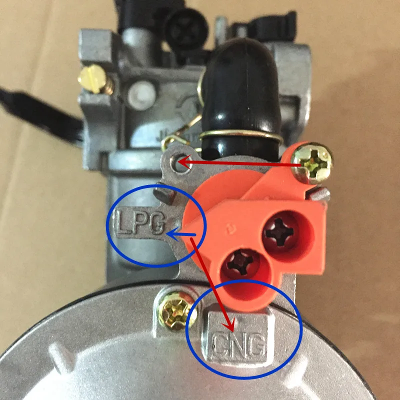 Дизайн JIWANNIAN LPG& карбюратор СПГ Трехходовой конверсионный комплект для 2-2.5 кВт бензиновый генератор и сжижение, двойной топливный карбюратор
