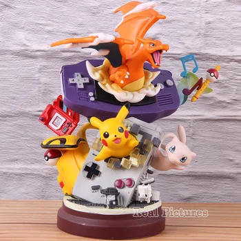 

Game Machine pika Charizard Action Figure Anime GK Statue PVC Collectible Model Toy Monsters Pickachu Charizard Decoration