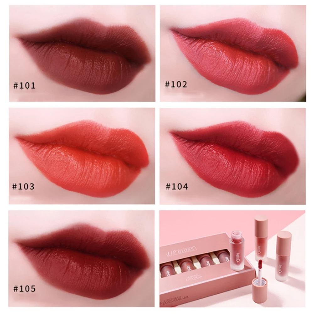 

Hotest Beauty Lipgloss Red Velvet Gloss Matte Tint Liquid Lipstick Makeup Waterproof Matte Lipstick Liquid Batom Mate Cosmetics