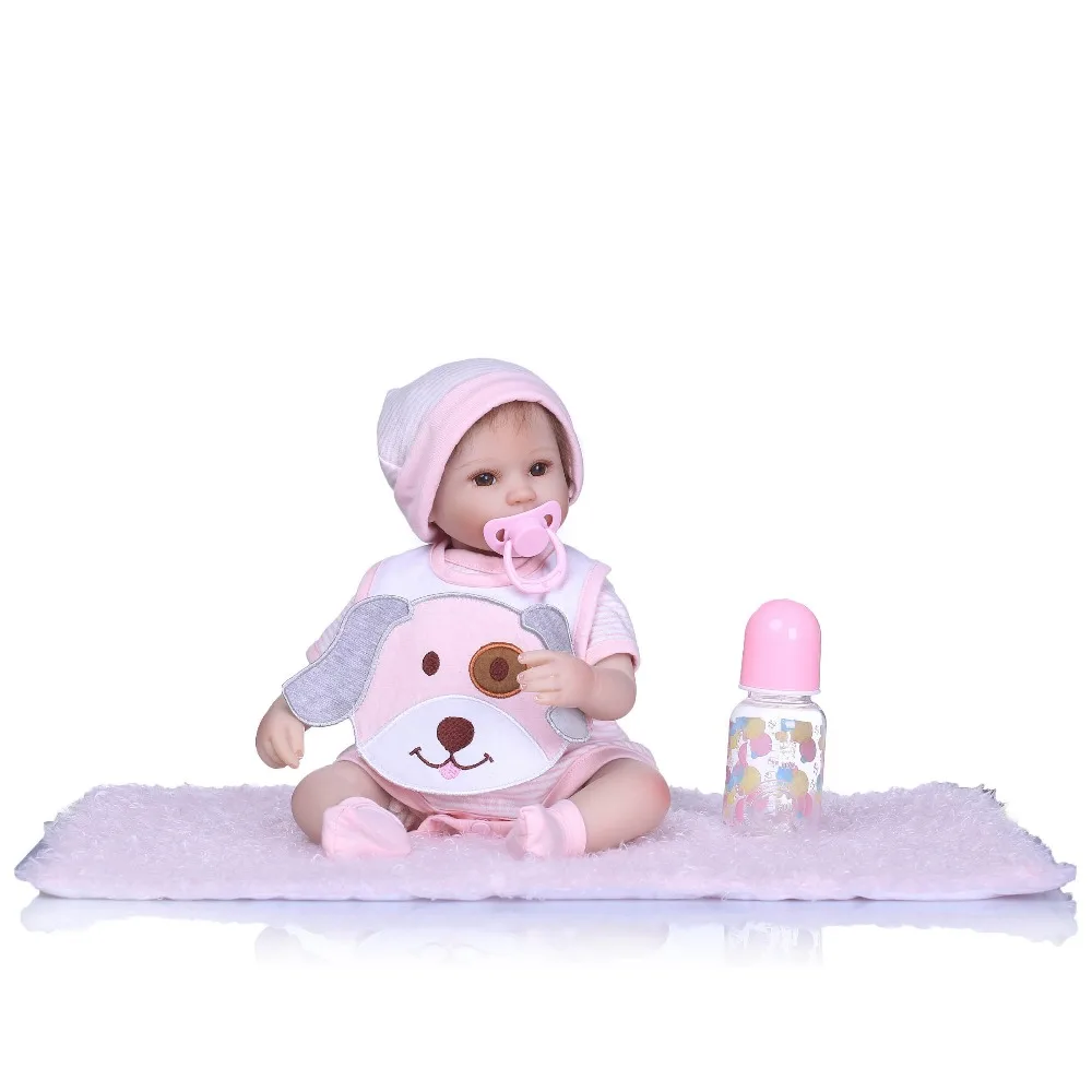 NPK Reborn Baby Doll Реалистичная из мягкого силикона Reborn для маленьких девочек 40 см очаровательны Bebe дети Brinquedos игрушки куклы для девочек