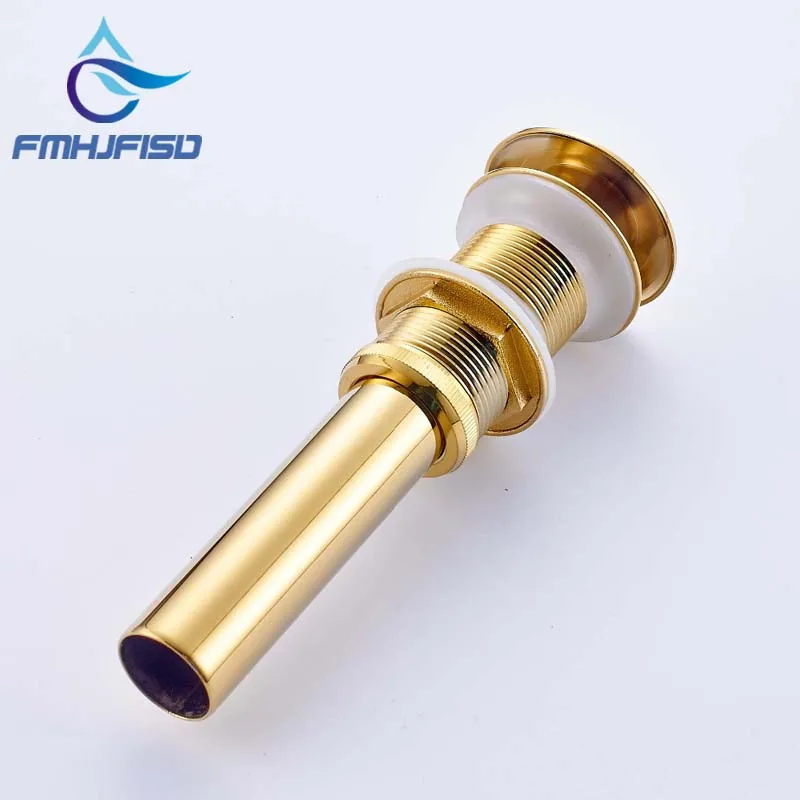 Free Shipping Bathroom Gold Finish Vessel Vanity Sink Pop up Drain