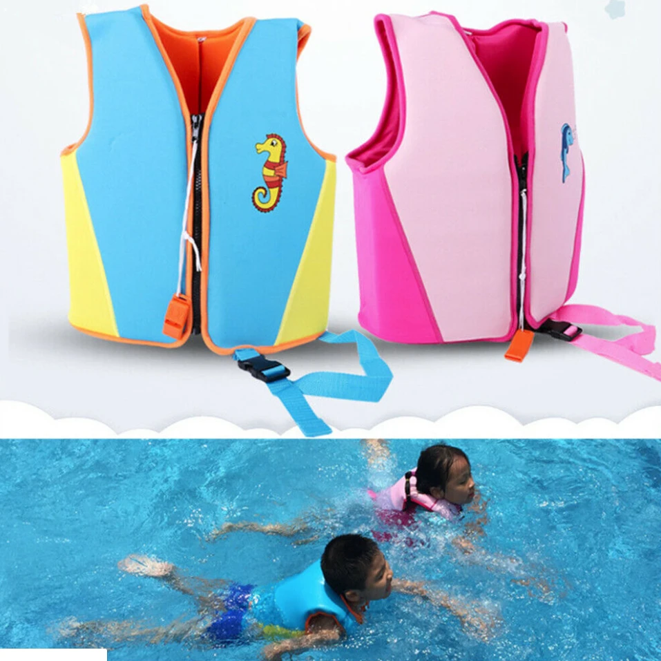 UK Kids Swim Float Vest Swimming Suits Buoyancy Aid Baby Life Safety Jacket 