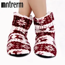 Mntrerm 2019 New Indoor Home Slippers Flannel Slippers Plush Home Slippers Couples Wooden Floor Slippers For