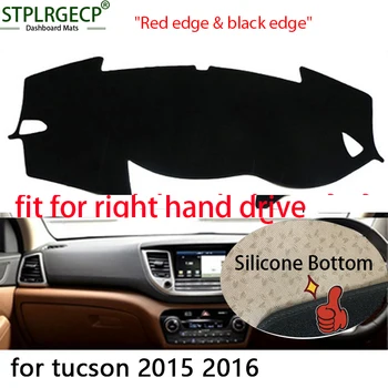 

Right hand drive Double layer Dash Mat Dashmat Dashboard Cover Sun Shade Dash Board Cover Carpet for Hyundai tucson 2006-2016
