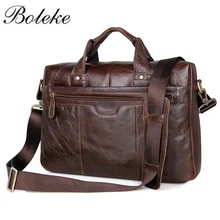 Брендовый мужской портфель из натуральной кожи, портфель, Мужской винтажный деловой портфель 15 дюймов, мужская сумка-мессенджер, сумка на плечо, сумка 7075LC