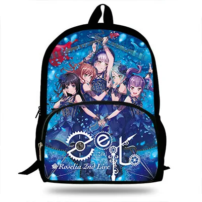 Для девочек школьный Bang Dream ROSELIA рюкзак для школы ежедневных поездок рюкзак для детей студентов подходит 15,6 ноутбук - Цвет: 16D8723
