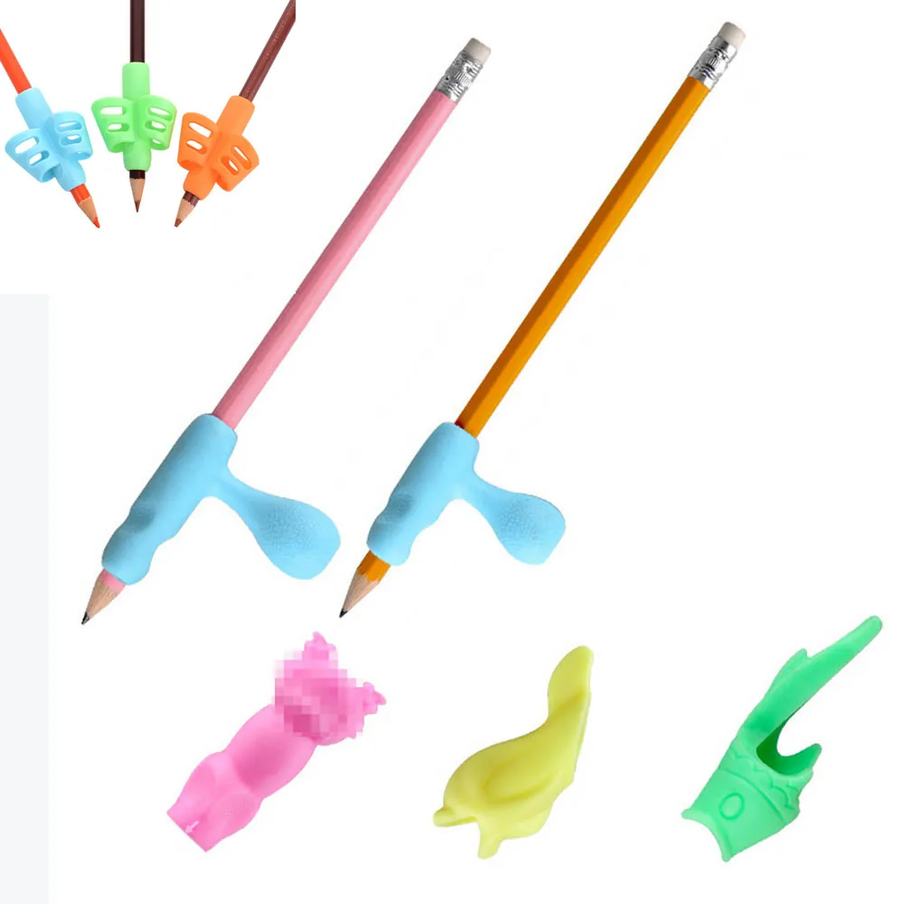 

8Pcs/Set Children Pencil Holder Correction Hold Pen Writing Grip Posture Tool suits for righ and left hand Drop Shipping