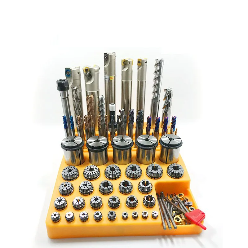 Spring collet 1pcs plastic case Storage box for spring collet inserts collect for CNC tool parts collecting Collecting tool Box