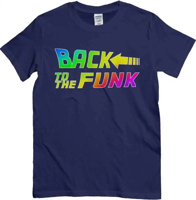 Футболка back bis the Funk DJ mit die Film in Zukunft Harajuku топы модная Классическая футболка с