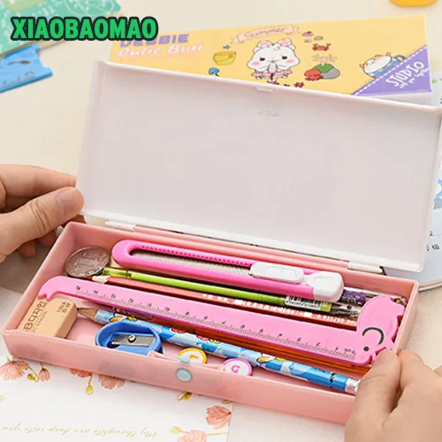 4 цвета милый аниме кролик медведь канцелярский пенал сумка Escolar Papelari подарок