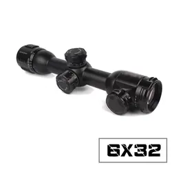 2019 6X32 LEBO открытый оптический прицел Riflescope Mil-Dot Стекло гравированный щит компактный замок тактический охотничий оптический прицел