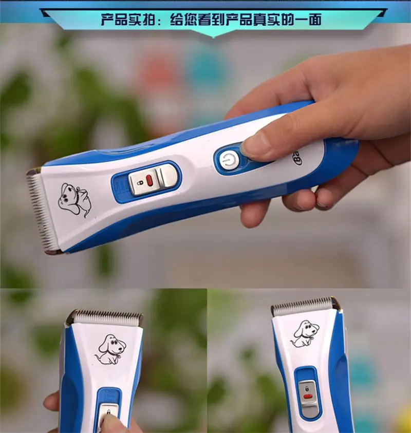 Waterproof Professional electric pet dog cat clippers hair polisher dog trimmer pet grooming hair cutter machine Rechargeable  (7)