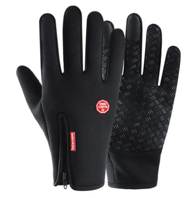 

Motorcycle Gloves Autumn Winter Windproof Waterproof Fleece Lined Gloves Ski Snow Full Finger Warm Touch Screen Gloves