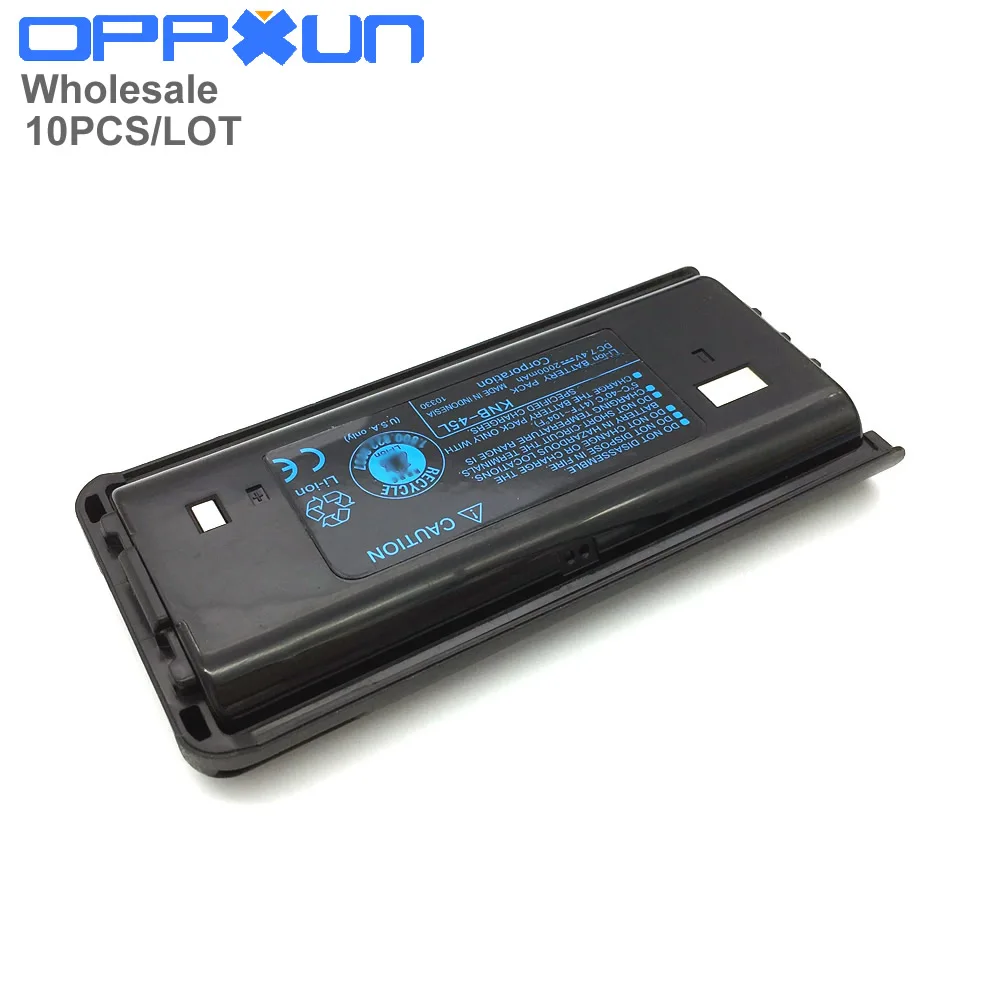 

10PCS KNB-45 Li-ion Battery KNB-45L KNB-53N 2000mAh for TK-2200 TK-2306 TK-2202 TK-2212 TK-3200 TK-3301 TK-3130 TK-3307 Radio