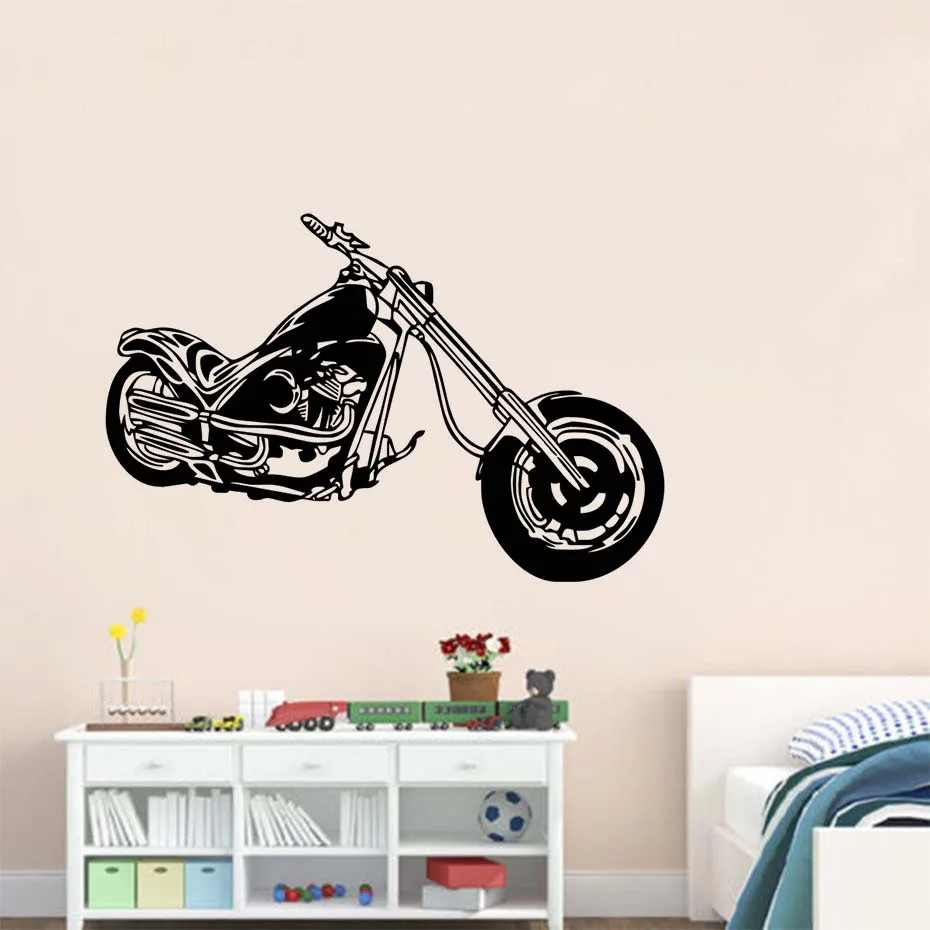 Classic Motorcycle Wall Stickers Cool Machine Diy Removable Vinyl Poster Wall Decal Mural For Living Room Home Decor Classic Motorcycle Wall Stickers Cool Machine Diy Removable Vinyl Poster Wall Decal Mural For Living Room Home Decor