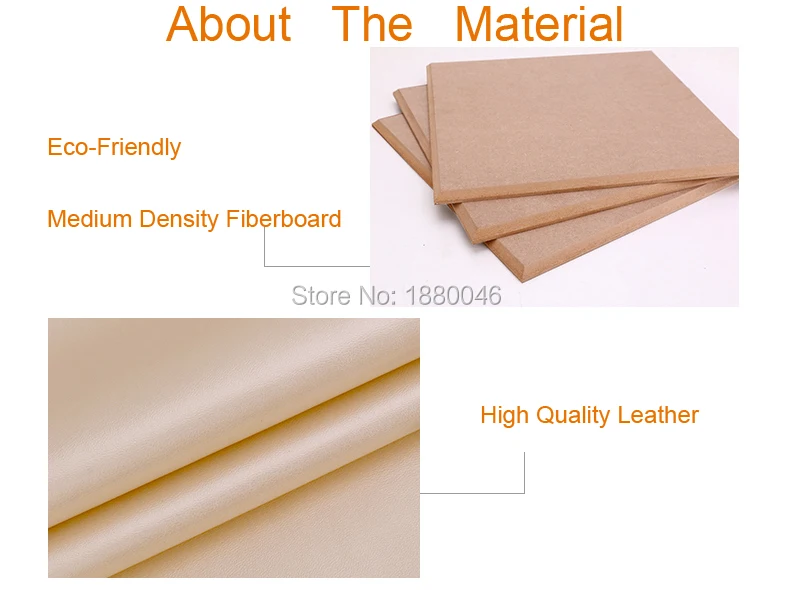 Material leather panel