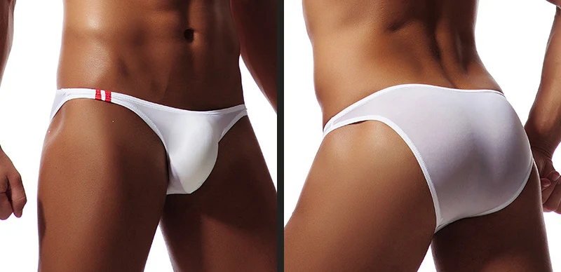 

Men's Ice Silk Sexy Fashion Low rise Breif underwear Shorts Solid Brand New Gay Underpants