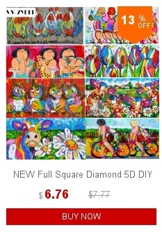 3D DIY алмаз Вышивка, животных, термомозайка