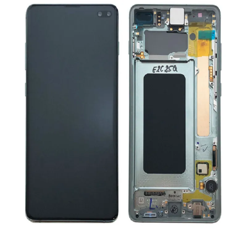 

6.3" Original SUPER AMOLED LCD With Frame For SAMSUNG Galaxy S10 Plus G9750 LCD Display Touch Screen Digitizer Assembly