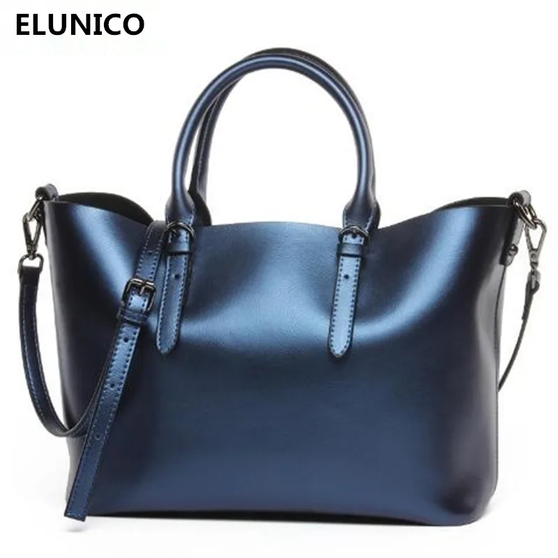 

ELUNICO Brand Women 100% Real Leather Bag Luxury Handbags Women Bags Designer Women Genuine Leather Handbags Bolsa Feminina