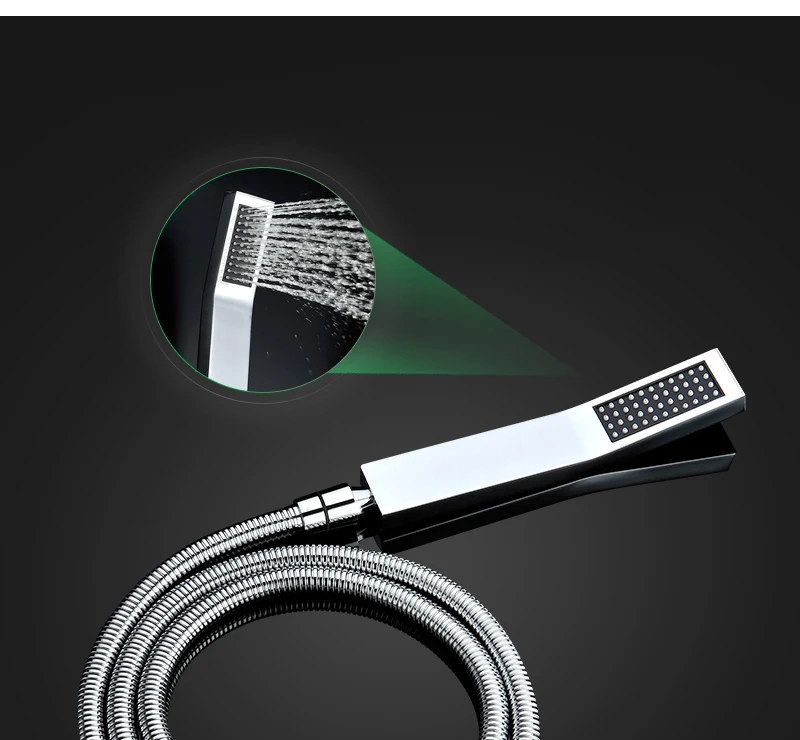 22 LED Shower System Rain And Waterfall Shower Head Water Saving Hand Shower Valve  Waterfall SPA Bath  Shower Faucets (13)